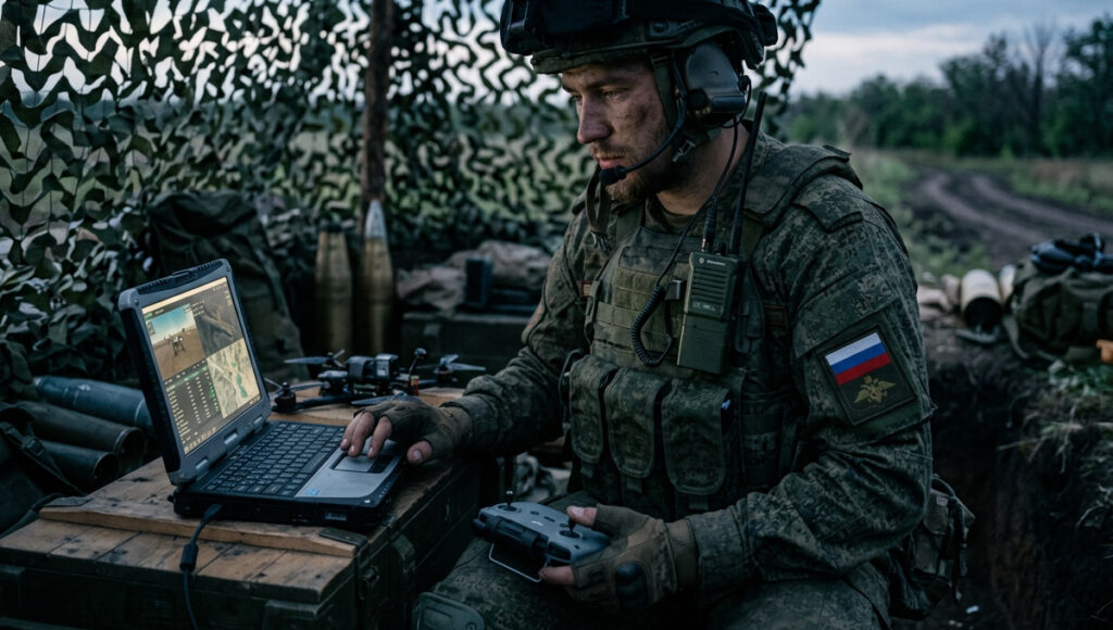 Оператор БПЛА в зоне СВО
